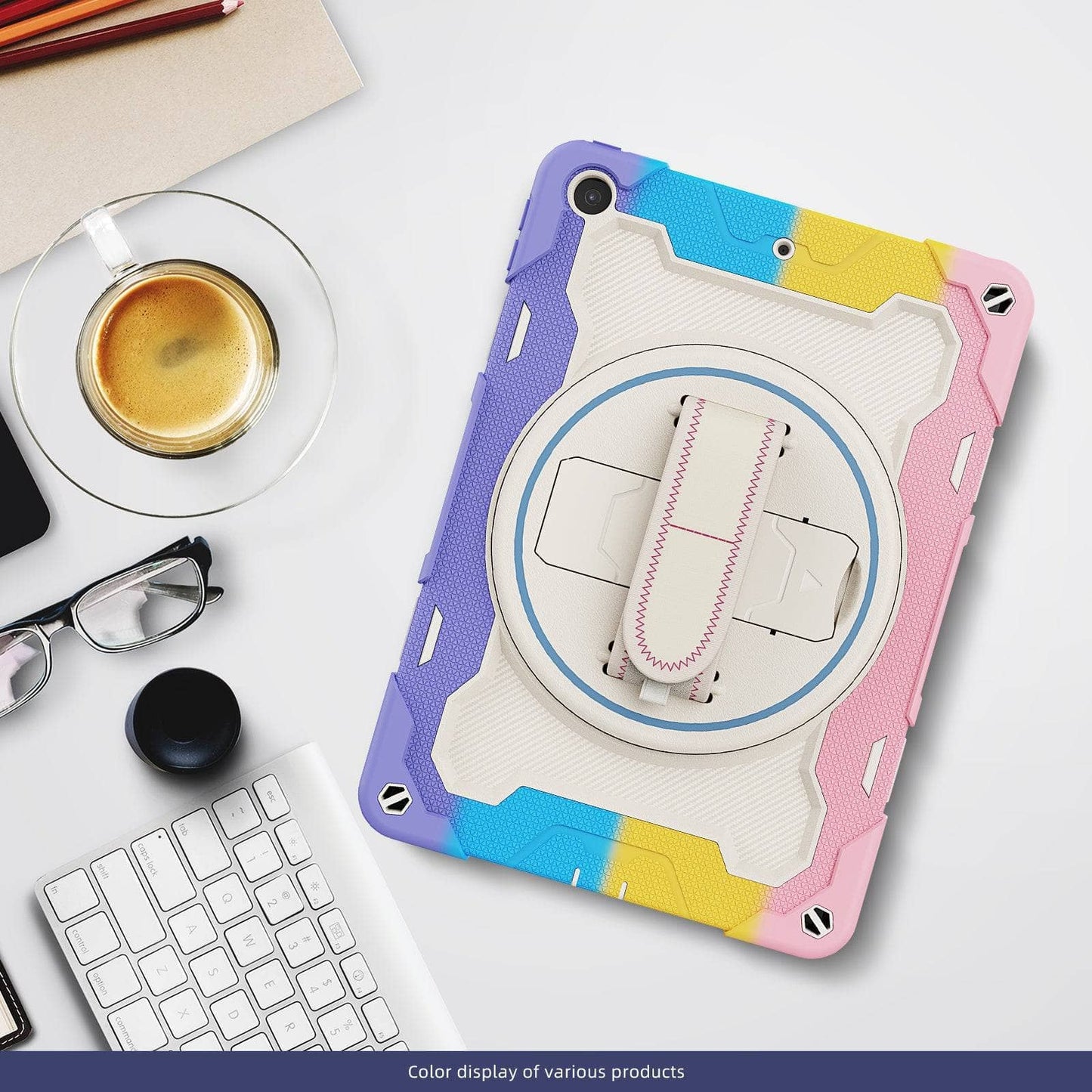 Heavy Duty Case For iPad 10.2 7th 8th 9th 2019 2020 2021 10.2 inch Cover Hand-held Shock Proof Cover Full Body Handle Kids Case-iPad Case-MASCOTS-www.PhoneGuy.com.au