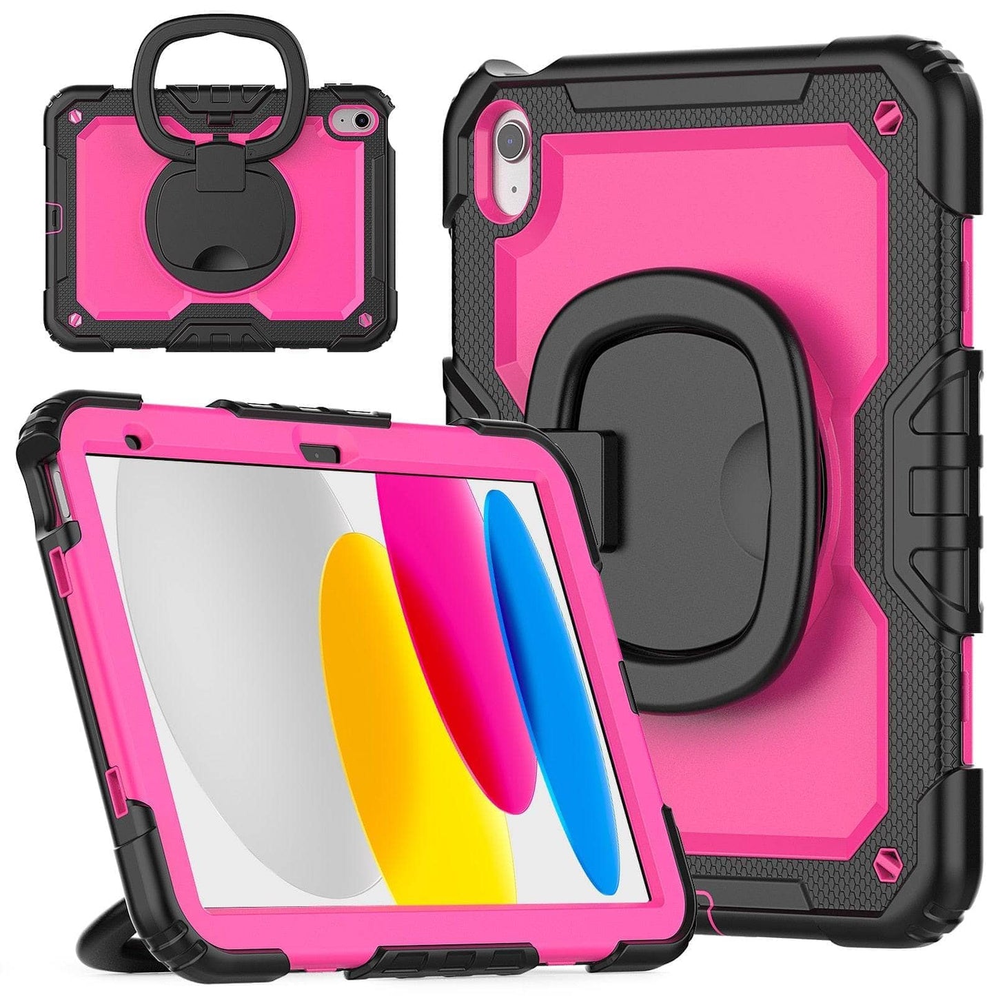 Heavy Duty Shockproof Rugged Cover With Stand Rotating Case For iPad 10th 10.9 2022-iPad Case-Generic-www.PhoneGuy.com.au