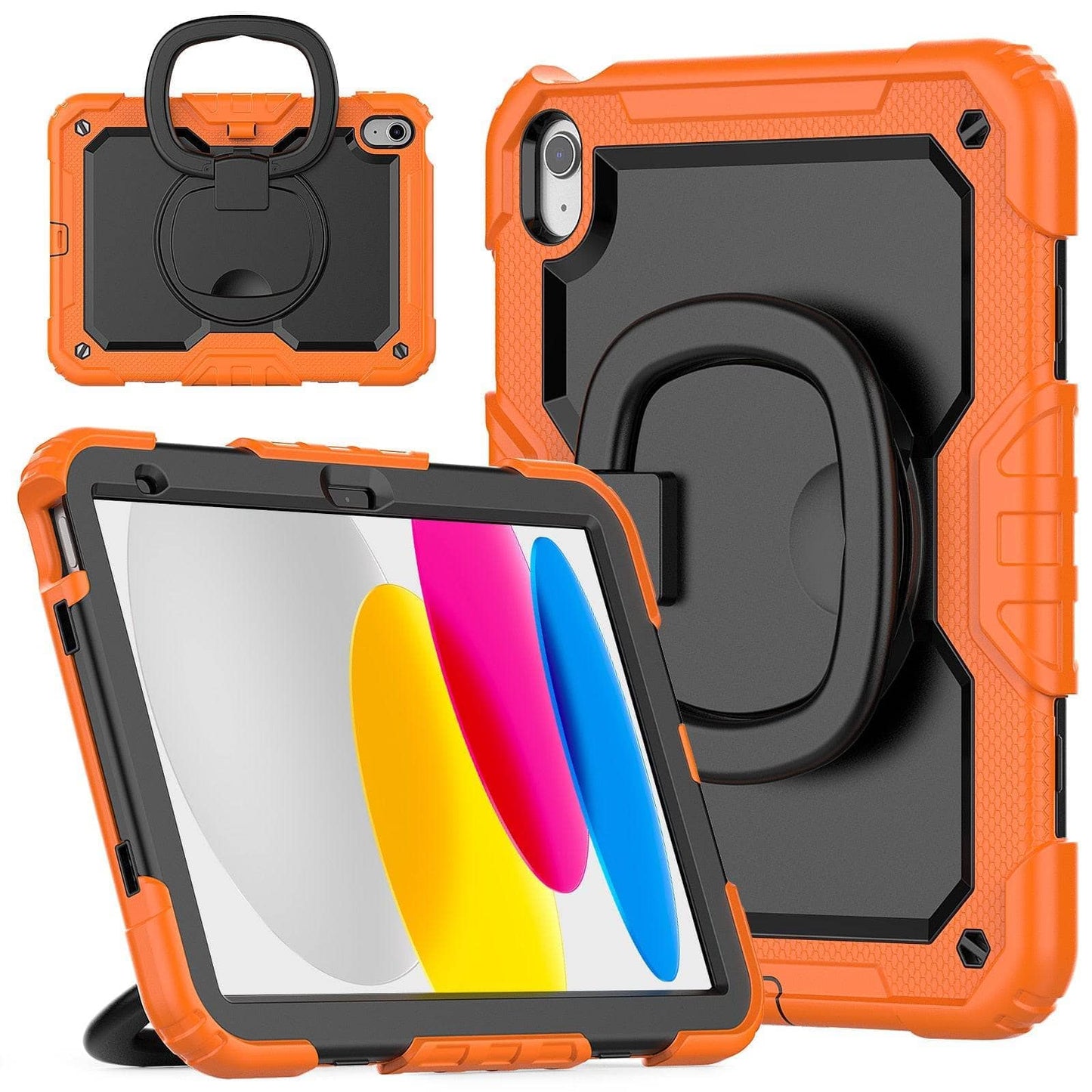 Heavy Duty Shockproof Rugged Cover With Stand Rotating Case For iPad 10th 10.9 2022-iPad Case-Generic-www.PhoneGuy.com.au