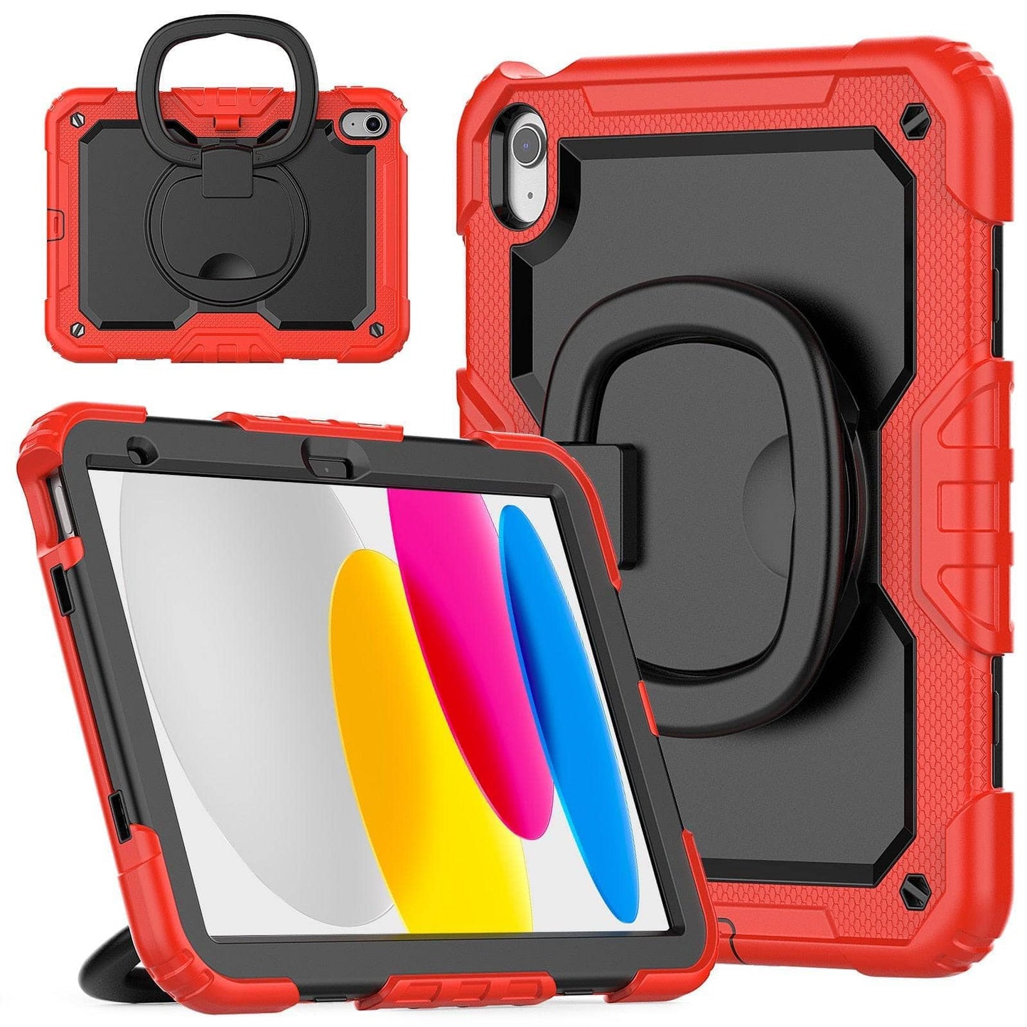 Heavy Duty Shockproof Rugged Cover With Stand Rotating Case For iPad 10th 10.9 2022-iPad Case-Generic-www.PhoneGuy.com.au