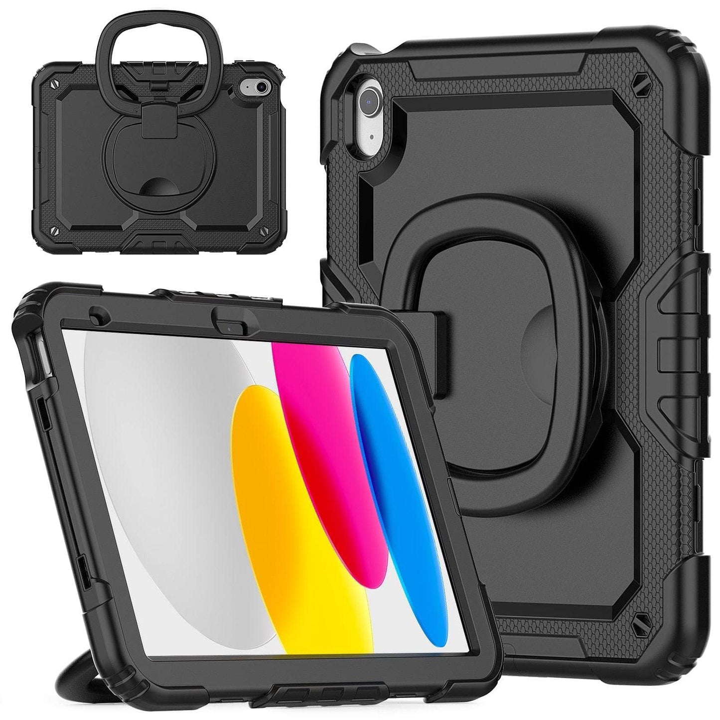 Heavy Duty Shockproof Rugged Cover With Stand Rotating Case For iPad 10th 10.9 2022-iPad Case-Generic-www.PhoneGuy.com.au