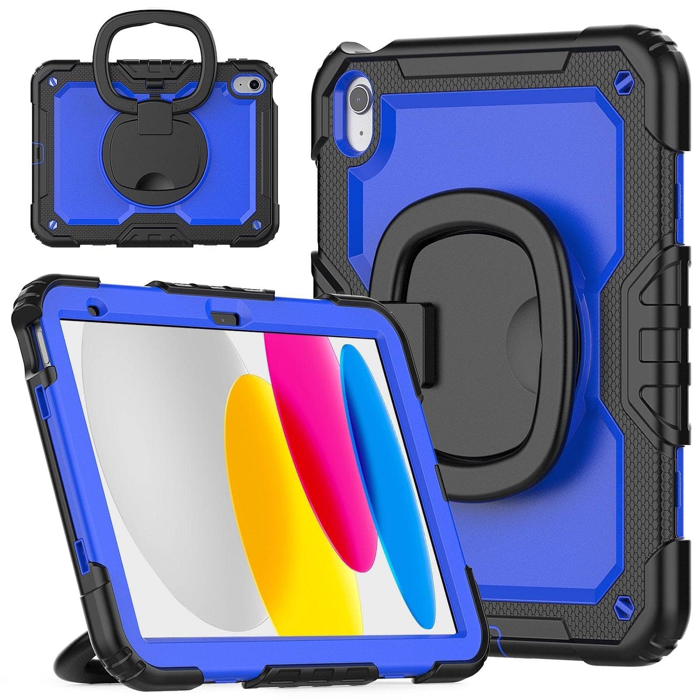 Heavy Duty Shockproof Rugged Cover With Stand Rotating Case For iPad 10th 10.9 2022-iPad Case-Generic-www.PhoneGuy.com.au