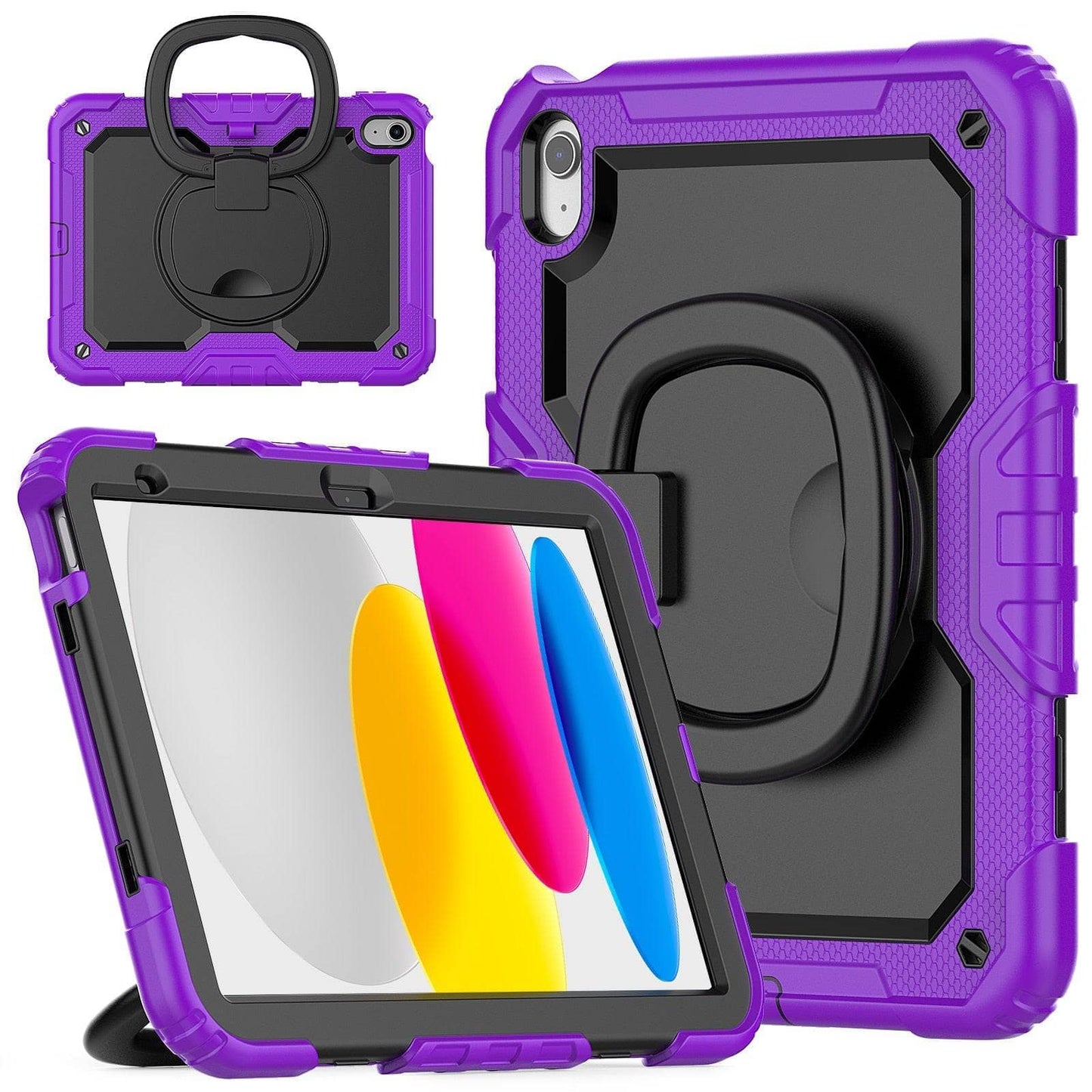 Heavy Duty Shockproof Rugged Cover With Stand Rotating Case For iPad 10th 10.9 2022-iPad Case-Generic-www.PhoneGuy.com.au