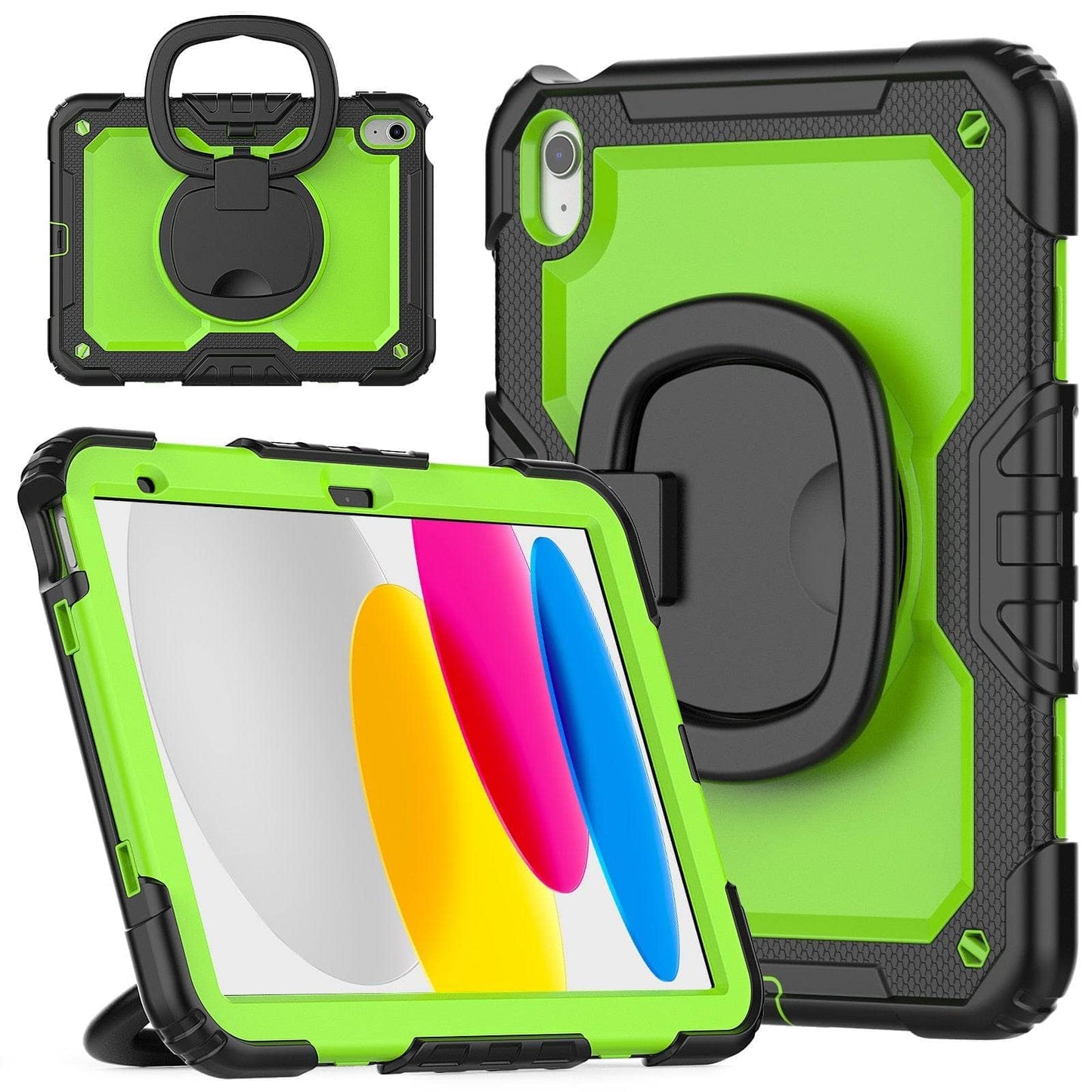 Heavy Duty Shockproof Rugged Cover With Stand Rotating Case For iPad 10th 10.9 2022-iPad Case-Generic-www.PhoneGuy.com.au