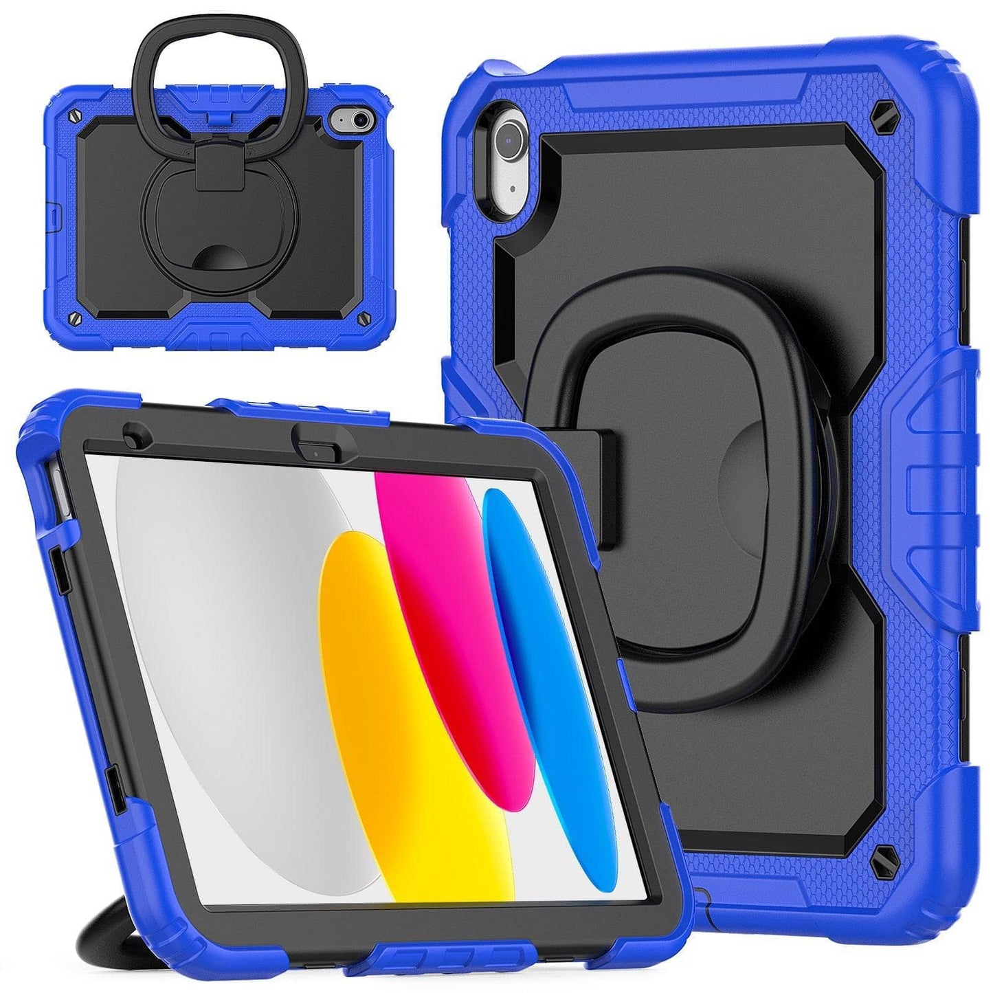 Heavy Duty Shockproof Rugged Cover With Stand Rotating Case For iPad 10th 10.9 2022-iPad Case-Generic-www.PhoneGuy.com.au