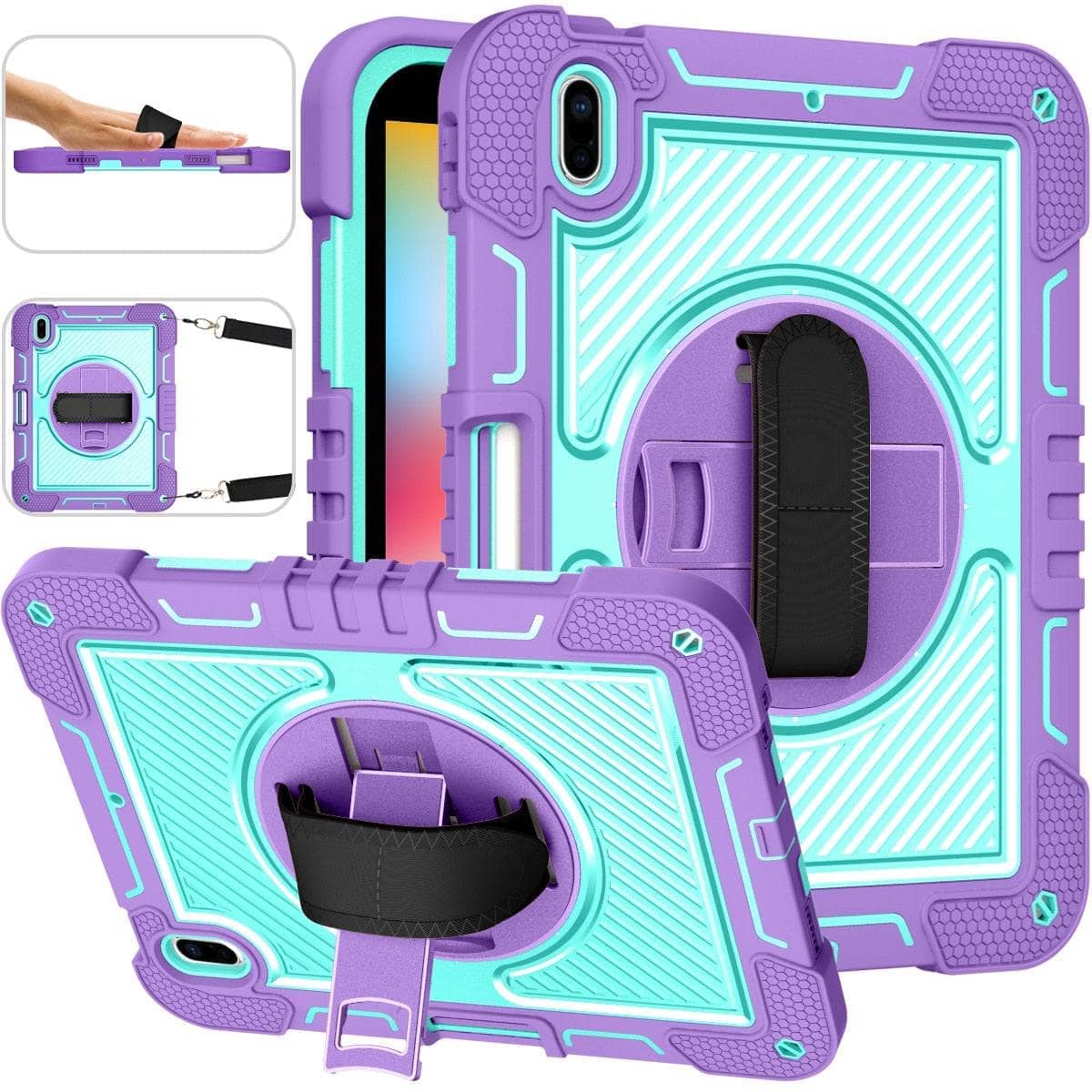 Heavy Duty Shockproof Rugged Protective Cover for iPad 10th Gen 10.9 inch Stand-iPad Case-Generic-www.PhoneGuy.com.au