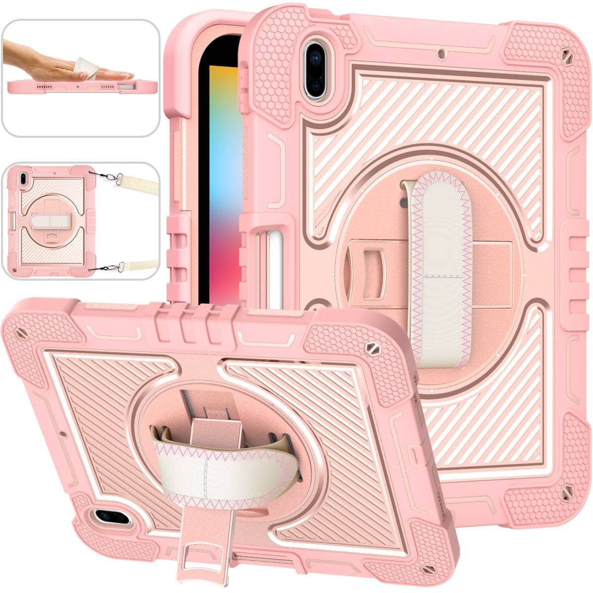 Heavy Duty Shockproof Rugged Protective Cover for iPad 10th Gen 10.9 inch Stand-iPad Case-Generic-www.PhoneGuy.com.au