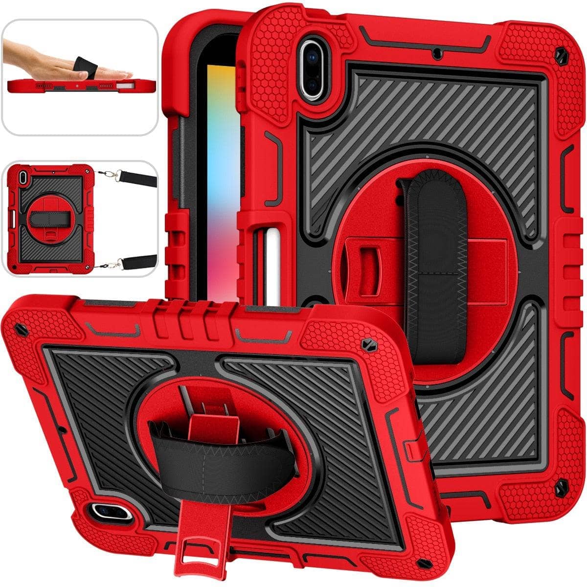 Heavy Duty Shockproof Rugged Protective Cover for iPad 10th Gen 10.9 inch Stand-iPad Case-Generic-www.PhoneGuy.com.au