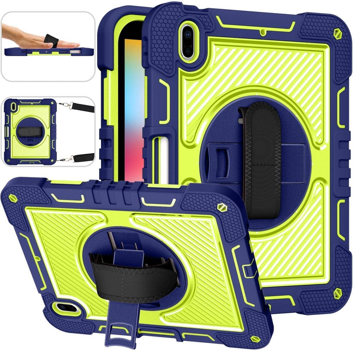 Heavy Duty Shockproof Rugged Protective Cover for iPad 10th Gen 10.9 inch Stand-iPad Case-Generic-www.PhoneGuy.com.au