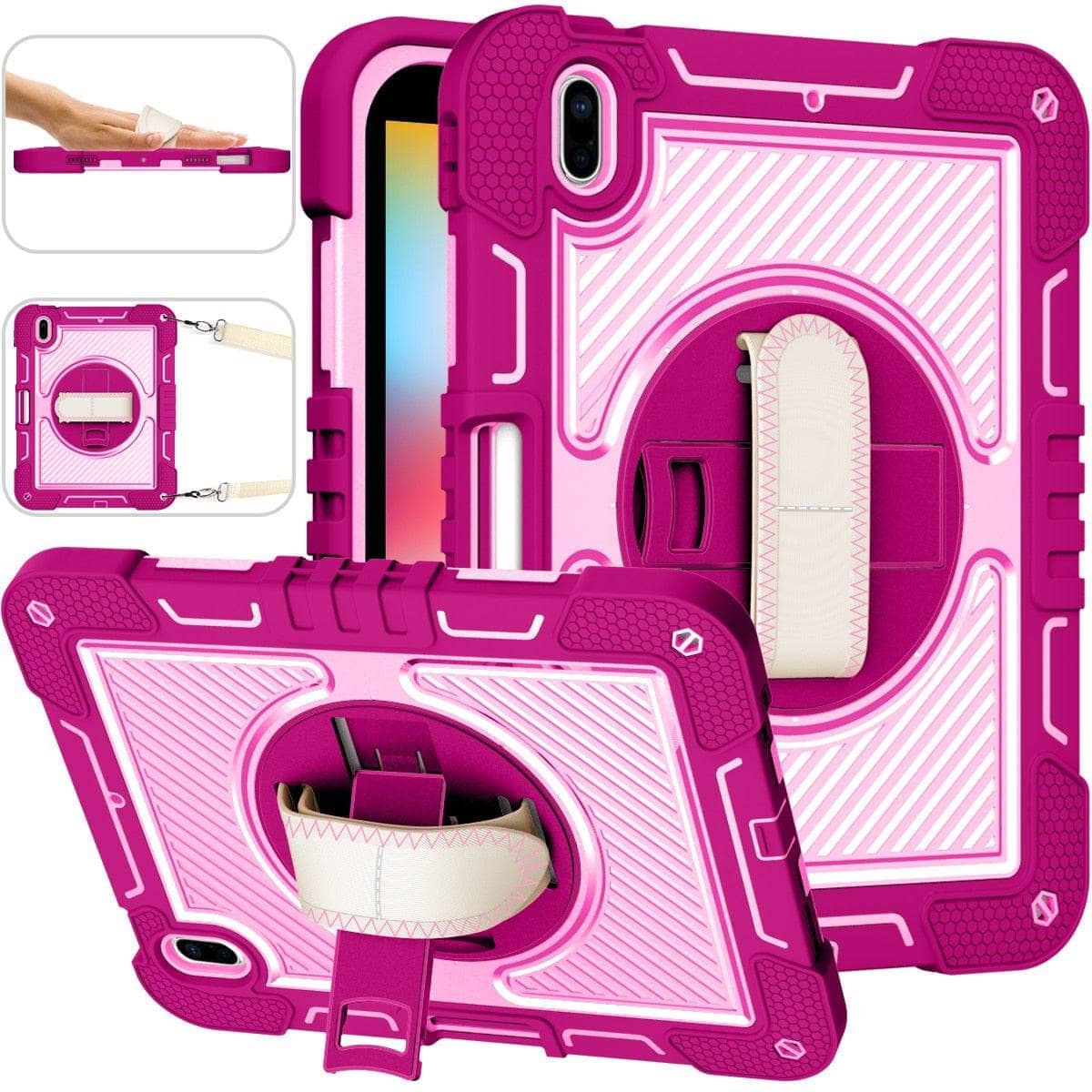 Heavy Duty Shockproof Rugged Protective Cover for iPad 10th Gen 10.9 inch Stand-iPad Case-Generic-www.PhoneGuy.com.au
