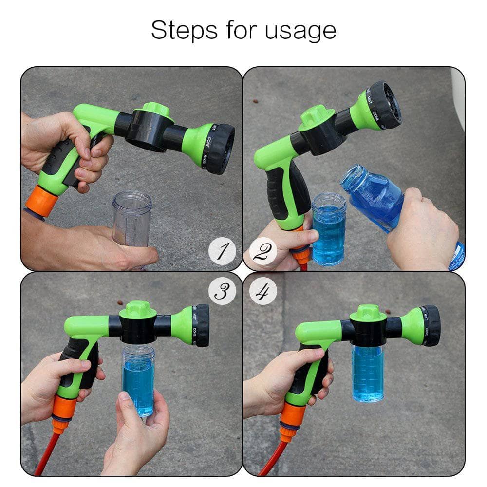 High-Pressure Nozzle Jet Dog Car Washer Sprayer Auto Foam-Pet Accessory-Unbranded-www.PhoneGuy.com.au