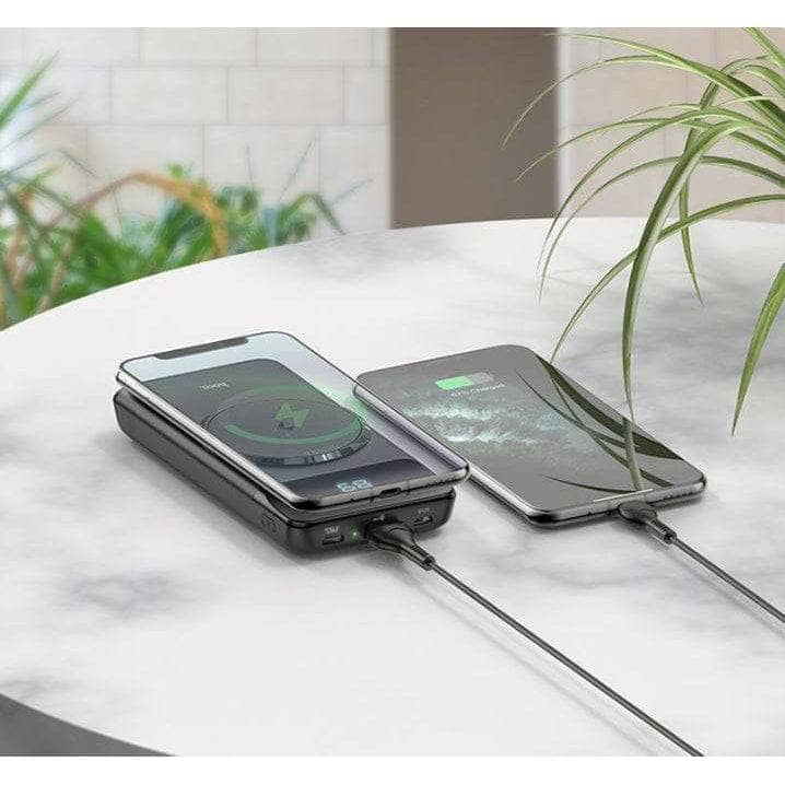 Hoco 22.5W PD QC3.0 Magnetic 15W Wireless Charging Power Bank 10000mAh - Black-Charging - Power Banks-hoco-www.PhoneGuy.com.au