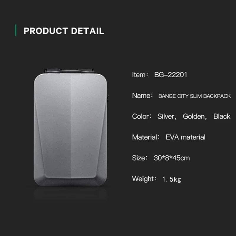 Laptop Backpack For Men Hard Shell New Design USB Charging Anti-stain Anti-thief TSA Lock Waterproof 15.6 inch Laptop Travel Bag-LAPTOP BAG-OZUKO-www.PhoneGuy.com.au