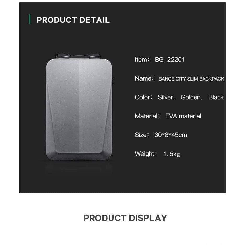 Laptop Backpack For Men Hard Shell New Design USB Charging Anti-stain Anti-thief TSA Lock Waterproof 15.6 inch Laptop Travel Bag-LAPTOP BAG-OZUKO-www.PhoneGuy.com.au