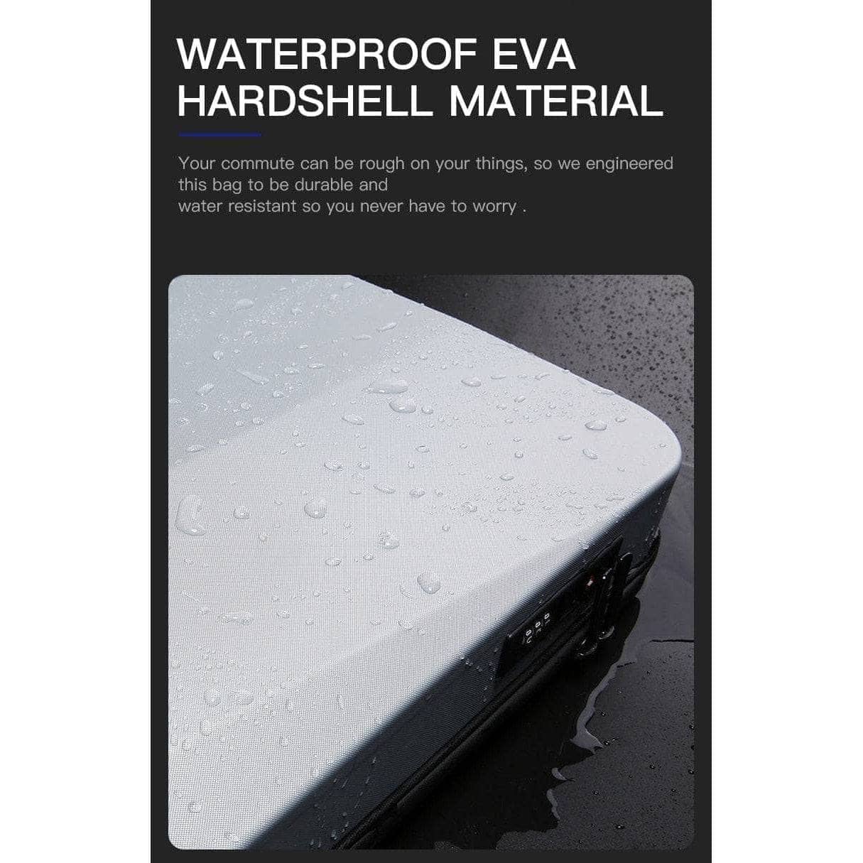 Laptop Backpack For Men Hard Shell New Design USB Charging Anti-stain Anti-thief TSA Lock Waterproof 15.6 inch Laptop Travel Bag-LAPTOP BAG-OZUKO-www.PhoneGuy.com.au