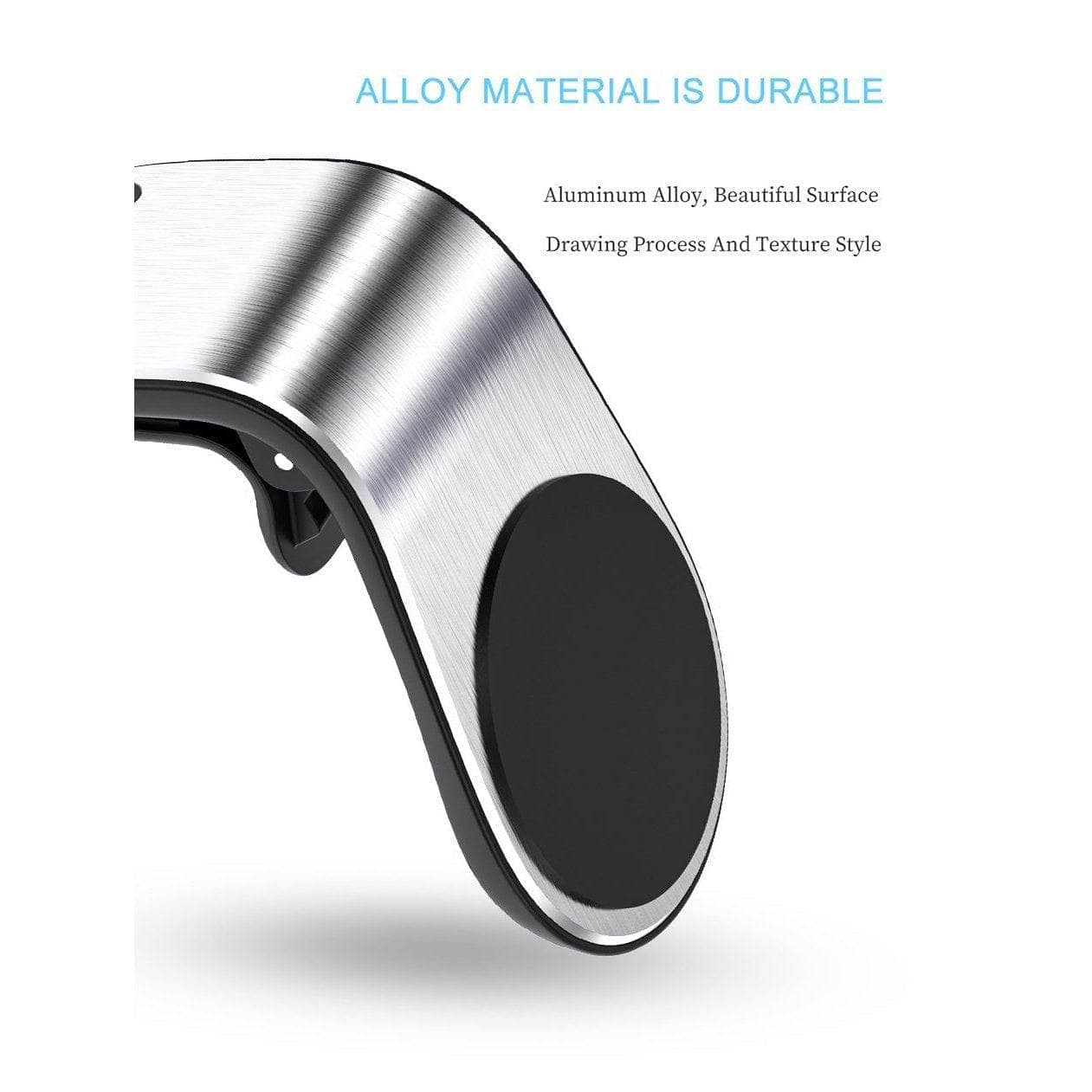 Magnetic Air Vent Car Holder - Black Slim L Shap-Holders-Generic-www.PhoneGuy.com.au