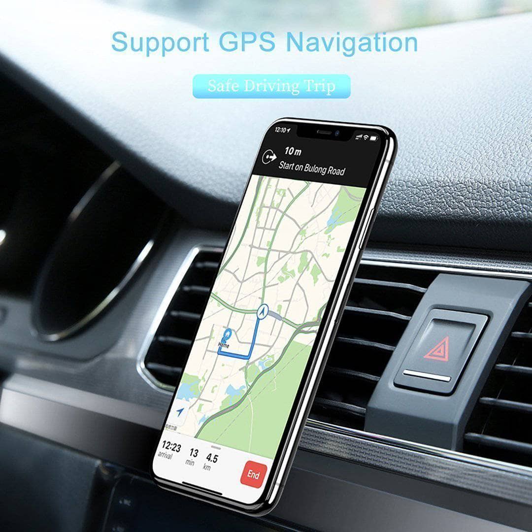 Magnetic Air Vent Car Holder - Black Slim L Shap-Holders-Generic-www.PhoneGuy.com.au