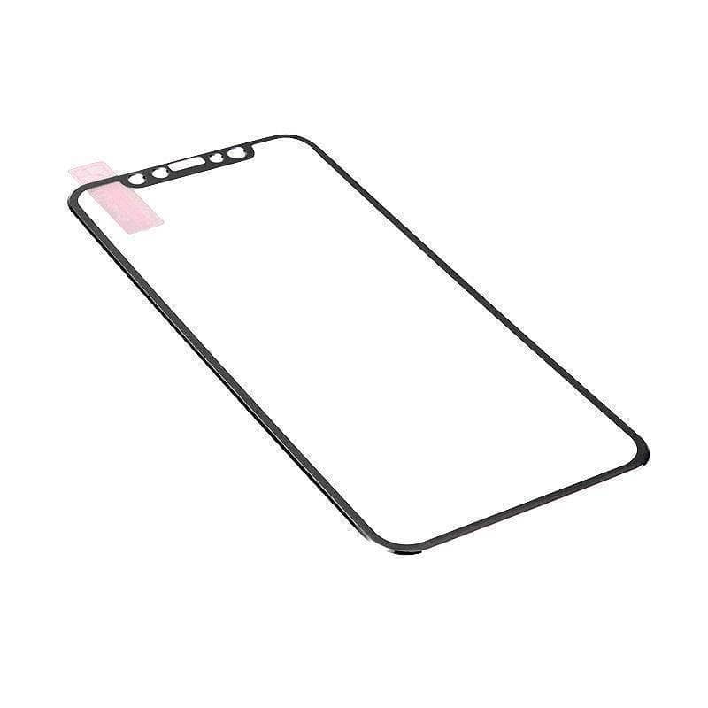 Metal Edge Glass Protector full coverage iPhone Xs Max XR XS 9H Hardness Anti Shatter-Screen Protector-Generic-www.PhoneGuy.com.au