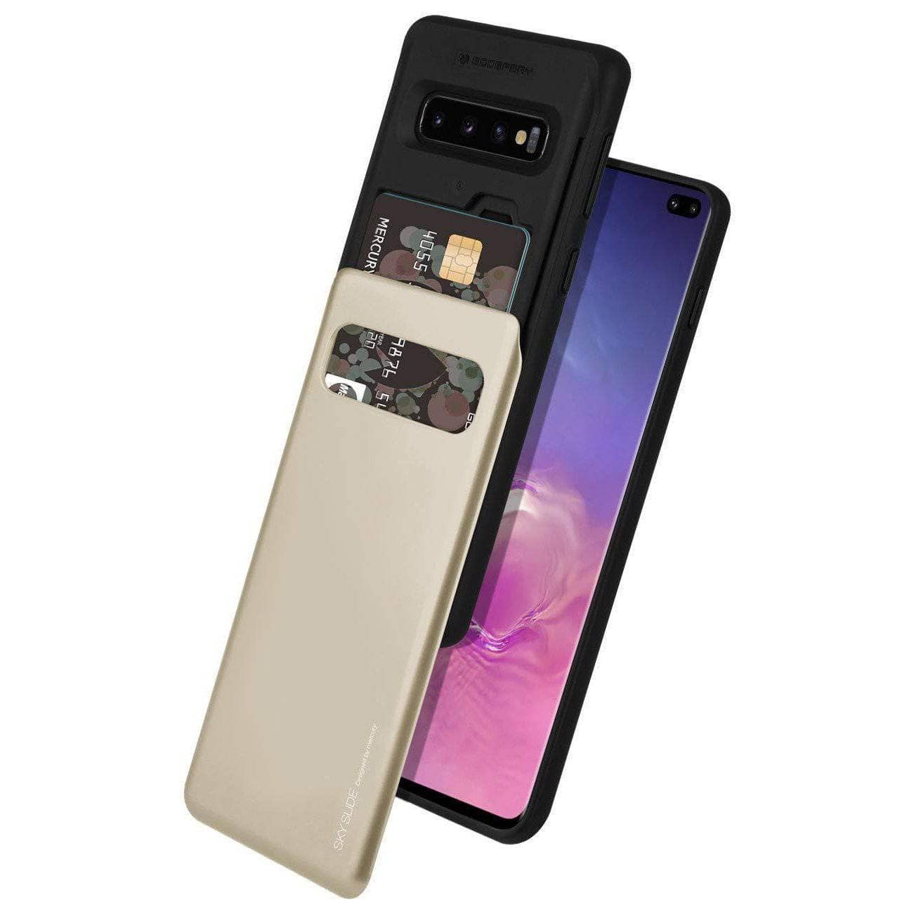 Samsung Glalaxy S10+/S10e Goospery Sky Slide Case Back Cards Pocket-Phone Case-Goospery-www.PhoneGuy.com.au