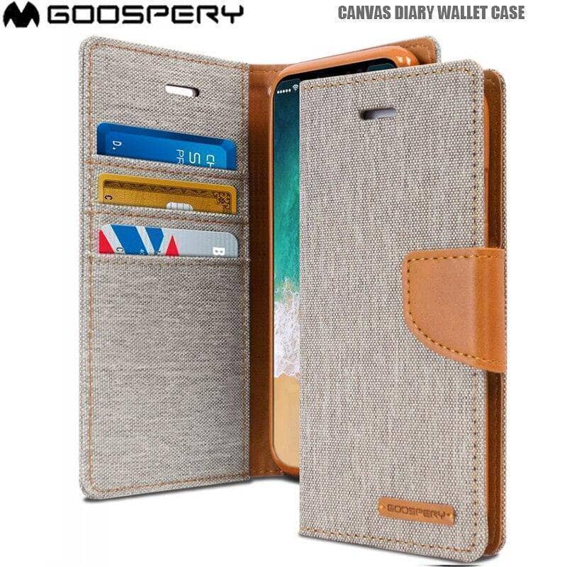 iPhone 11 Pro Max/ 11 Pro Goospery Canvas Diary Denim Wallet Case Pockets ID Cards Flip Folio-Phone Case-Goospery-www.PhoneGuy.com.au