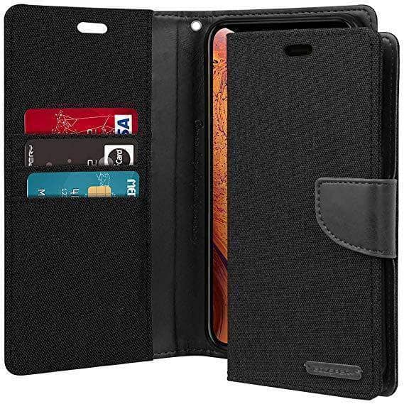 iPhone 11 Pro Max/ 11 Pro Goospery Canvas Diary Denim Wallet Case Pockets ID Cards Flip Folio-Phone Case-Goospery-www.PhoneGuy.com.au