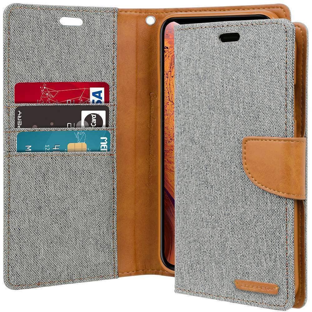 iPhone 11 Pro Max/ 11 Pro Goospery Canvas Diary Denim Wallet Case Pockets ID Cards Flip Folio-Phone Case-Goospery-www.PhoneGuy.com.au