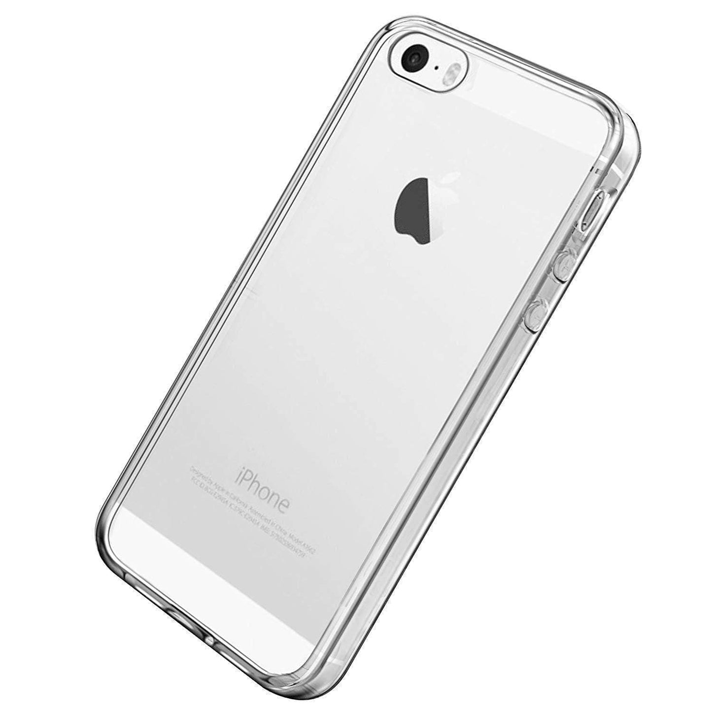 iPhone Xs Max XR iPhone 8 Plus 7+ 6S+ SE Clear Rubber Back Case Slim Skin-Phone Case Clear Rubber-Generic-www.PhoneGuy.com.au