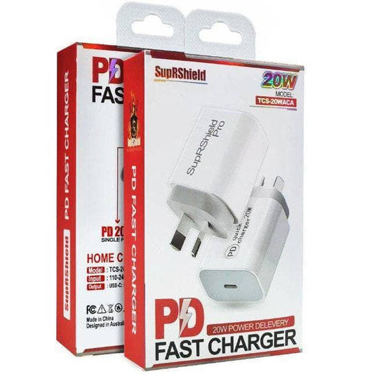 20W SupRShield SAA Certified Fast Charging Type C Charger-Charging - Wall Chargers-Case & Gear - phoneguy.com.au-www.PhoneGuy.com.au
