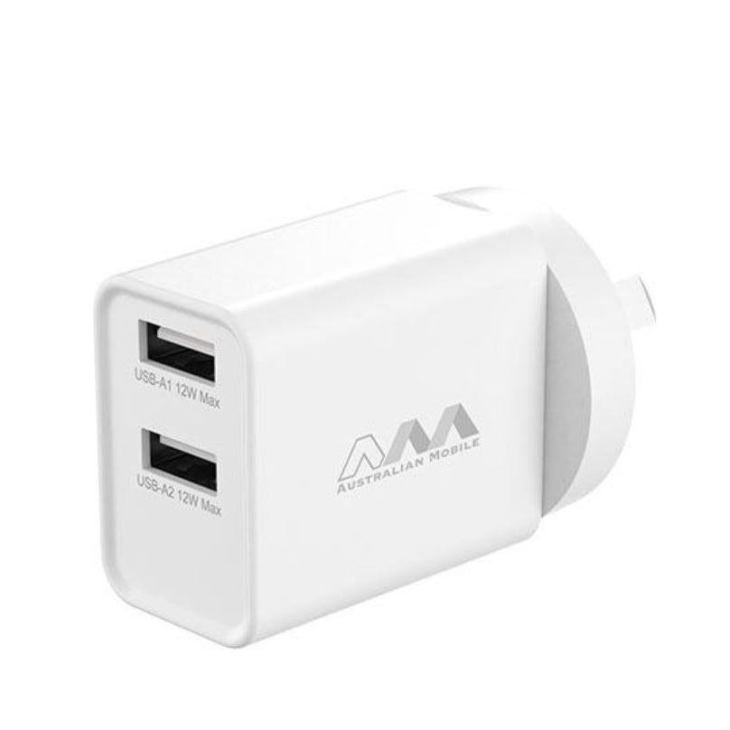 Australian mobile AMC03 USB-A 12W Power Adapter - SAA APPROVED-Case & Gear - phoneguy.com.au-www.PhoneGuy.com.au