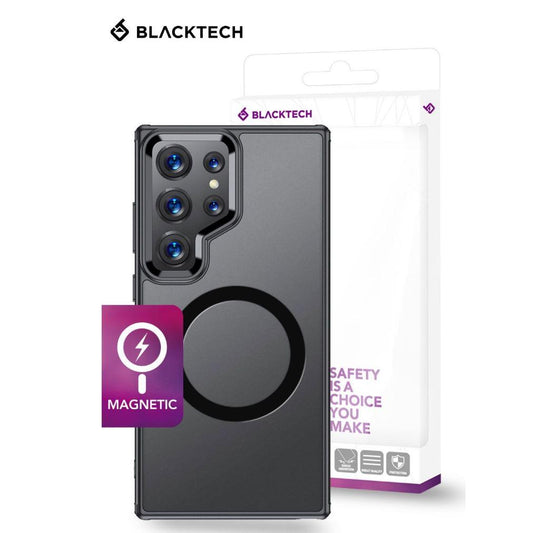 BLACKTECH Aero Glide Case for Samsung Galaxy S24 Ultra (MagSafe Compatible) - Black-Case & Gear - phoneguy.com.au-www.PhoneGuy.com.au