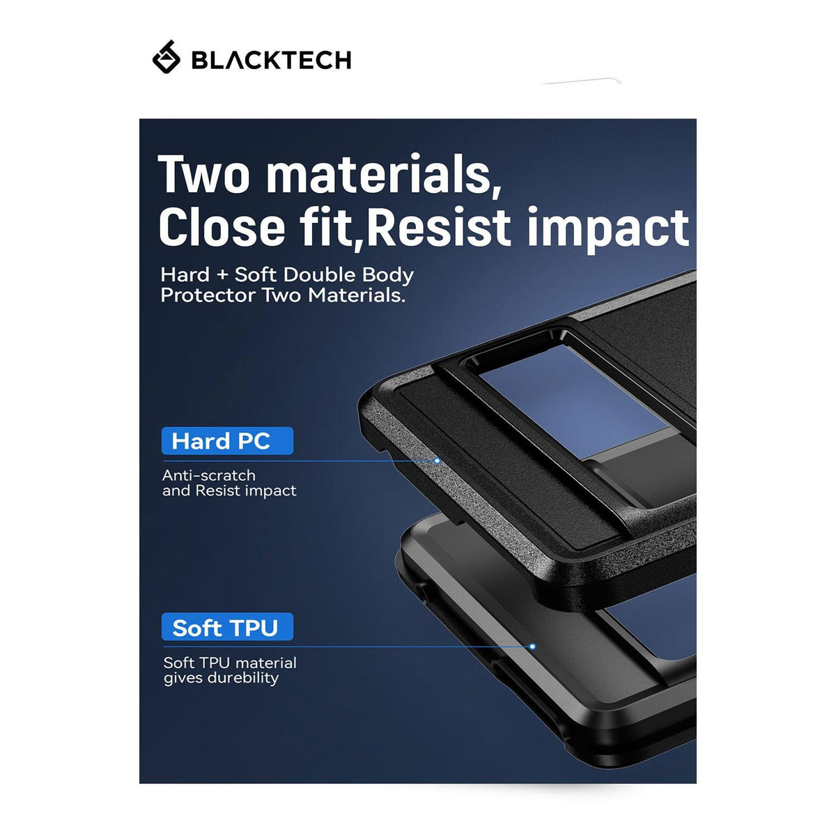 BLACKTECH Commuter Case for Samsung Galaxy A27 - Black - Case & Gear - phoneguy.com.au