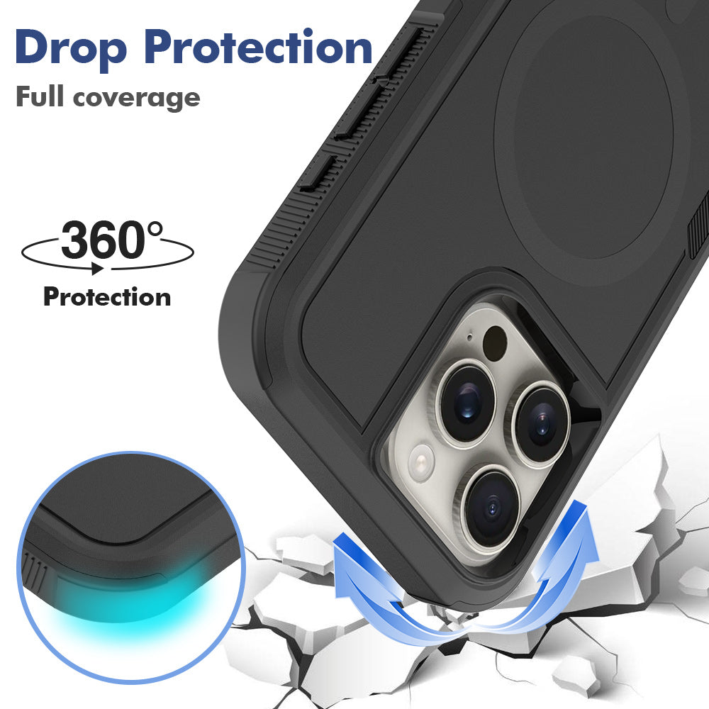 BLACKTECH Commuter Case for Samsung Galaxy S25 FE / S26 FE (MagSafe Compatible) - Black - Case & Gear - phoneguy.com.au