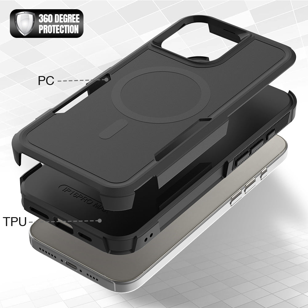 BLACKTECH Commuter Case for Samsung Galaxy S25 FE / S26 FE (MagSafe Compatible) - Black - Case & Gear - phoneguy.com.au