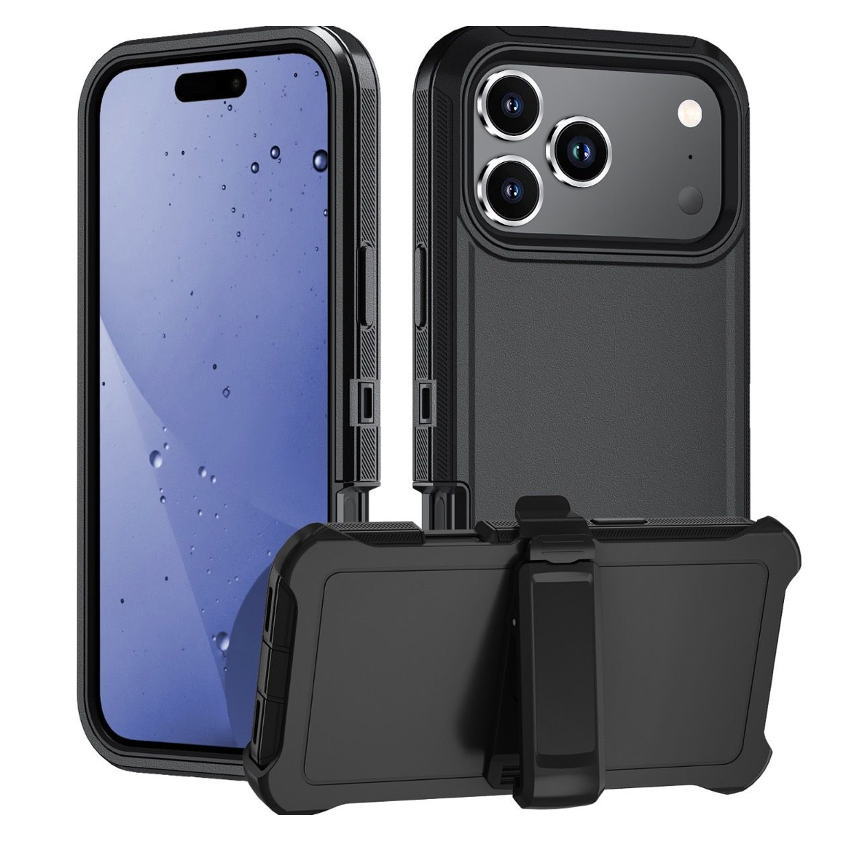 BLACKTECH Defender with Separable Clip case for Samsung Galaxy S25 FE / S26 FE - Black-Case & Gear - phoneguy.com.au-www.PhoneGuy.com.au