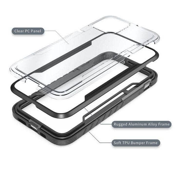 BLACKTECH Defense Shield Aluminum Alloy Case for iPhone 15 Pro Max-iPhone case-Blacktech-www.PhoneGuy.com.au