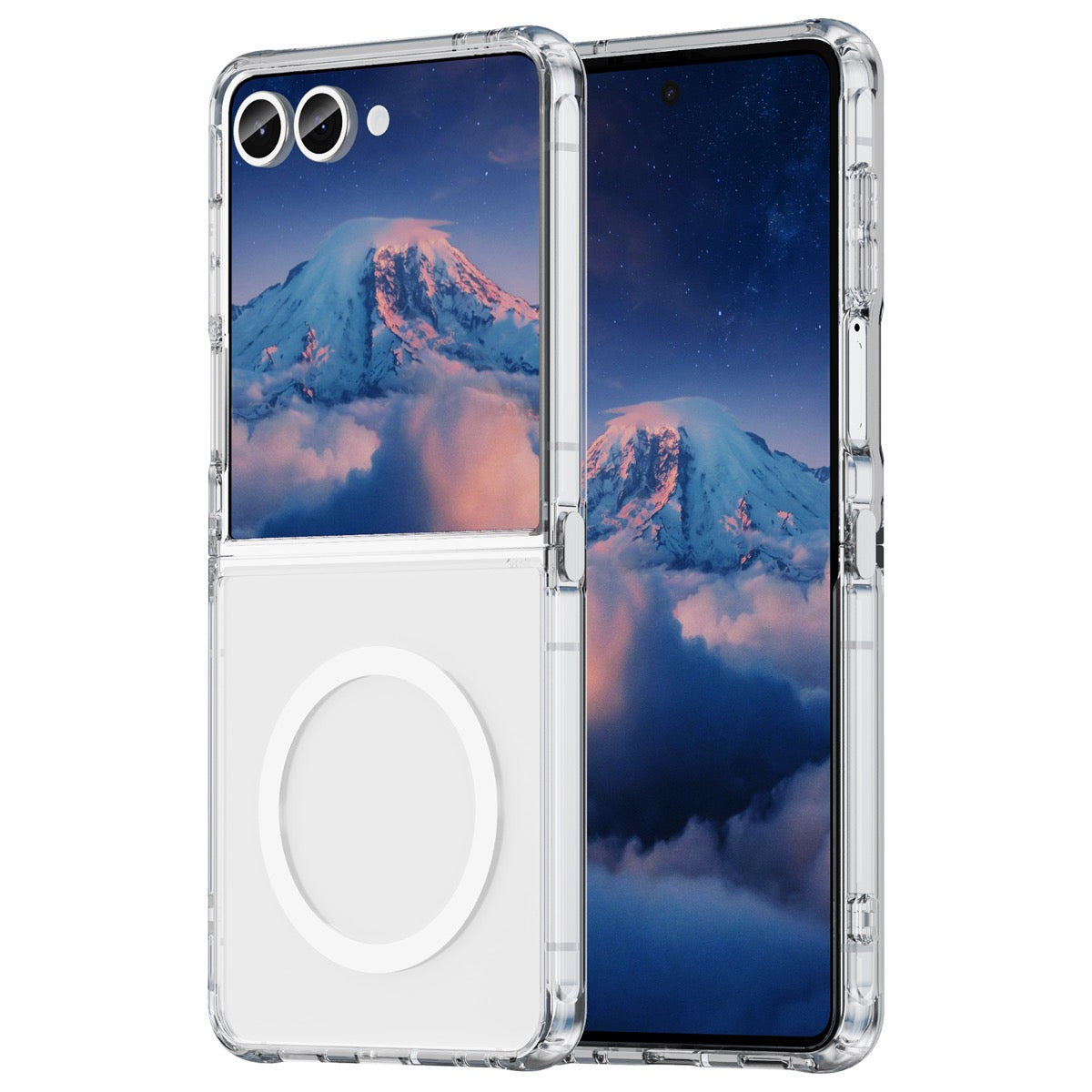 BLACKTECH Mag Case for Samsung Galaxy Z Flip 7 / Z Flip 8 (MagSafe Compatible) - Clear - Case & Gear - phoneguy.com.au