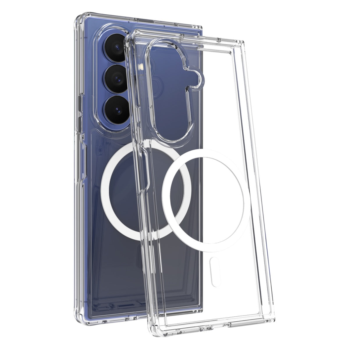 BLACKTECH Mag Case for Samsung Galaxy Z Fold 8 Ultra (MagSafe Compatible) - Clear - Case & Gear - phoneguy.com.au