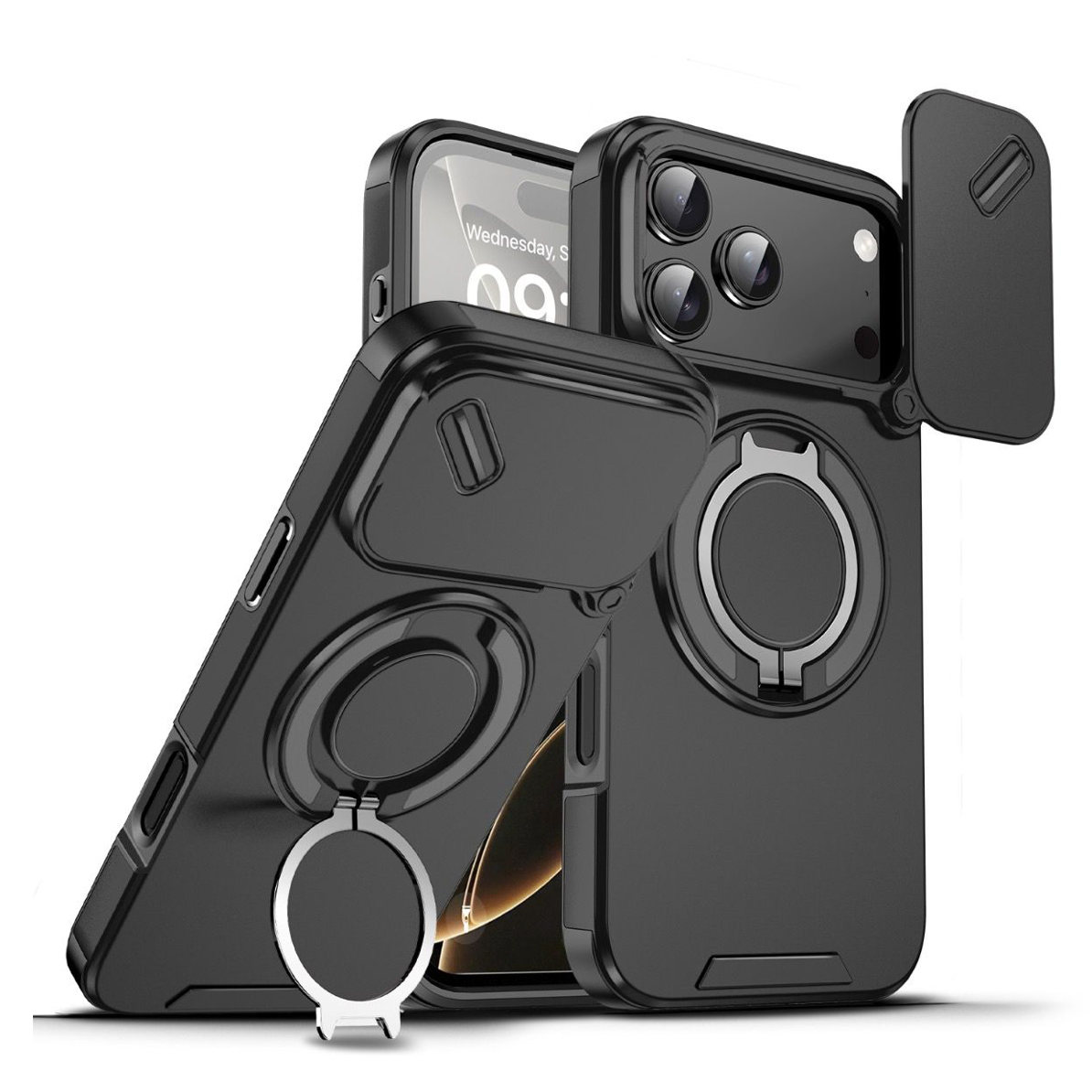 BLACKTECH Magnetic TitanRing Armor for S26 Ultra-Case & Gear - phoneguy.com.au-www.PhoneGuy.com.au
