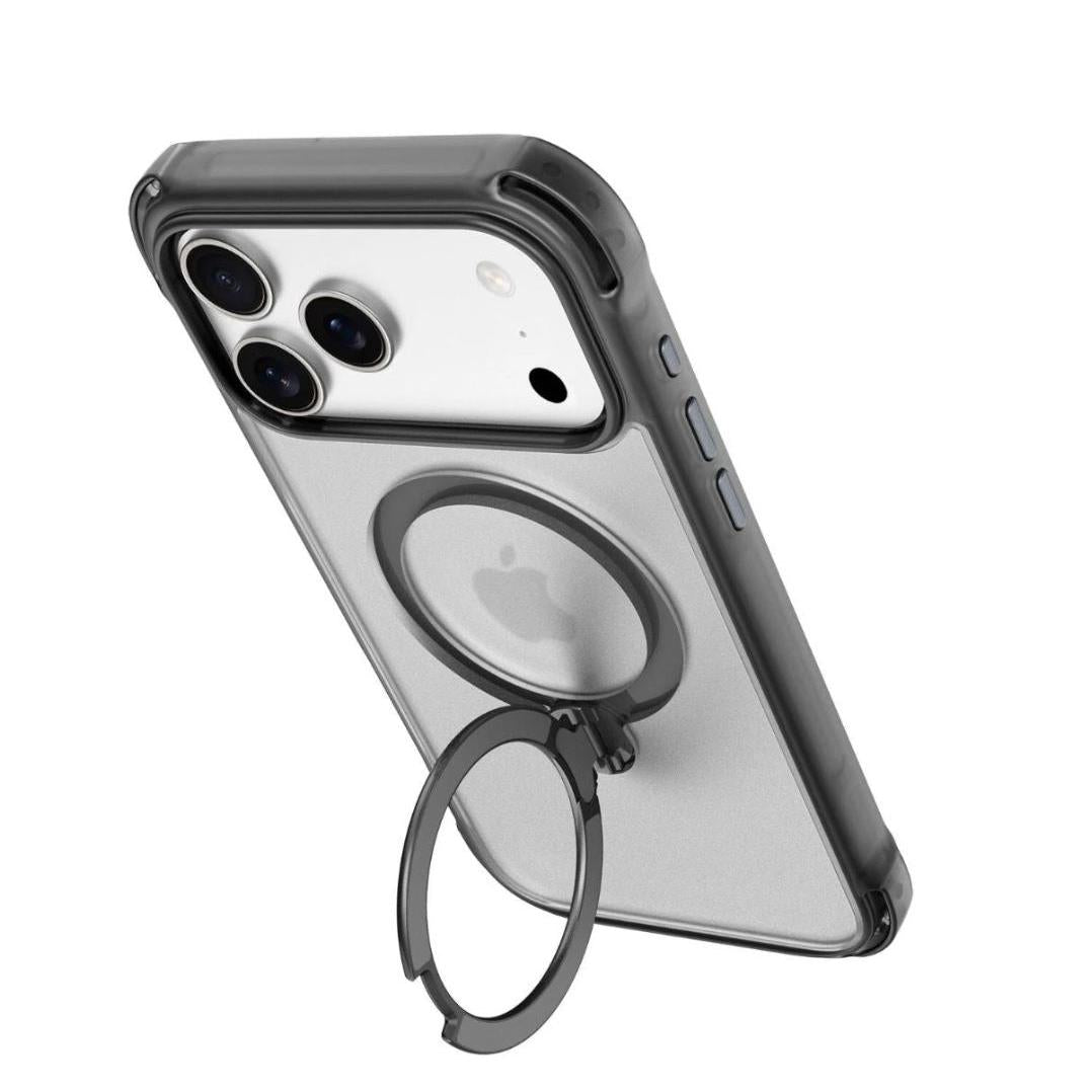 BLACKTECH Obsidian Ring Case for iPhone 17 Series (MagSafe Compatible) - Black-Case & Gear - phoneguy.com.au-www.PhoneGuy.com.au