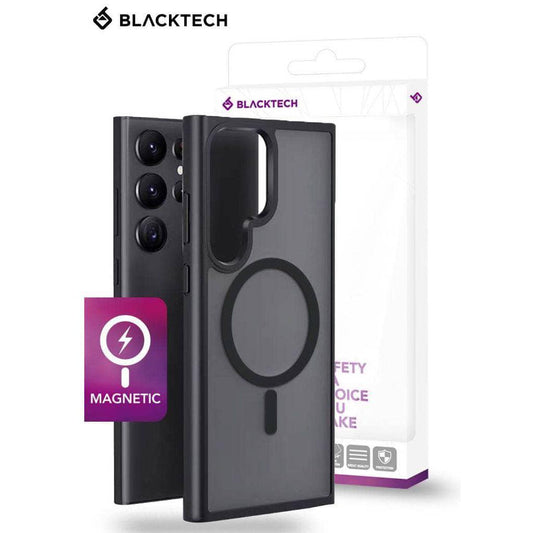 BLACKTECH Peach Garden Case for Samsung Galaxy S25/ S25+ / S25 Ultra (MagSafe Compatible) - Black-Case & Gear - phoneguy.com.au-www.PhoneGuy.com.au