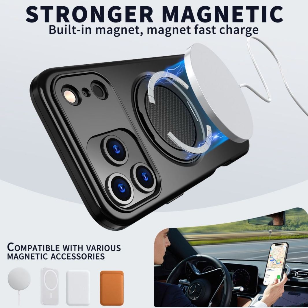 BLACKTECH Sentinel X Ring Case for Samsung A17/ A37/ A57 (MagSafe Compatible) - Black-Case & Gear - phoneguy.com.au-www.PhoneGuy.com.au