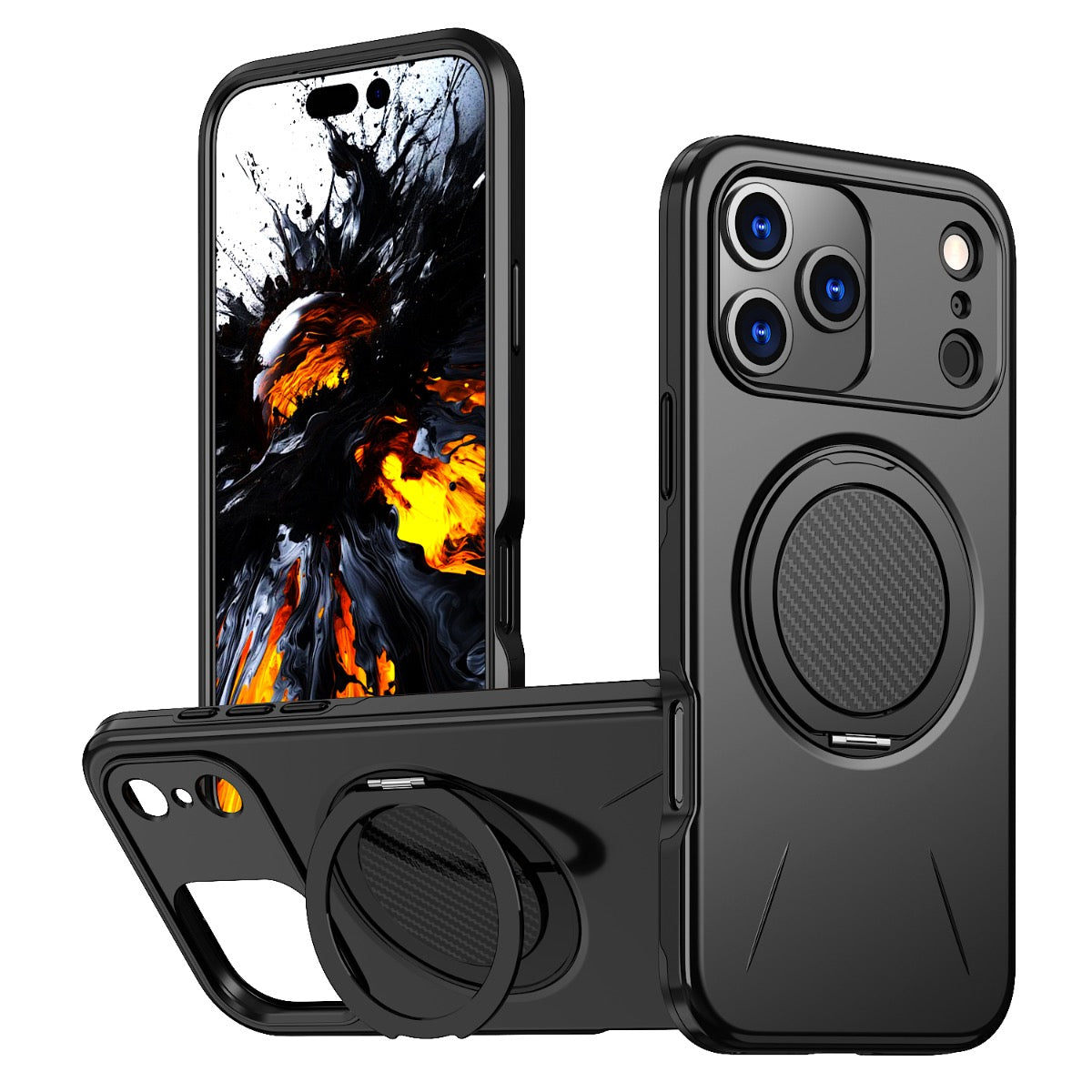 BLACKTECH Sentinel X Ring Case for Samsung Galaxy A27 (MagSafe Compatible) - Black - Case & Gear - phoneguy.com.au