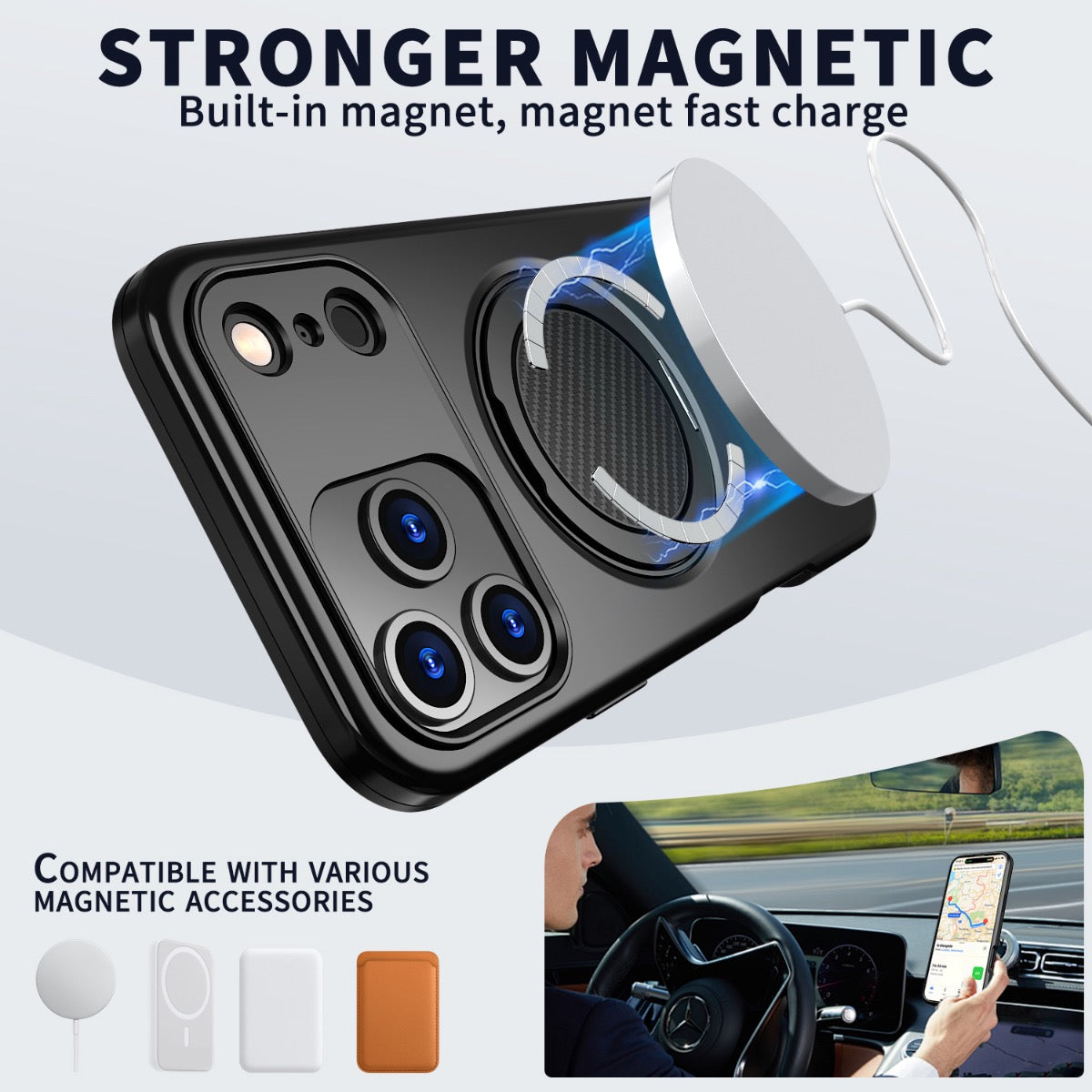BLACKTECH Sentinel X Ring Case for Samsung Galaxy A27 (MagSafe Compatible) - Black - Case & Gear - phoneguy.com.au