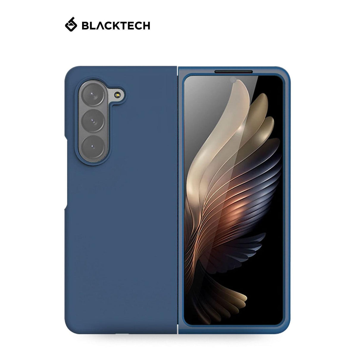 BLACKTECH Silicone Case for Samsung Galaxy Z Fold 8 Ultra (MagSafe Compatible) - Navy - Case & Gear - phoneguy.com.au