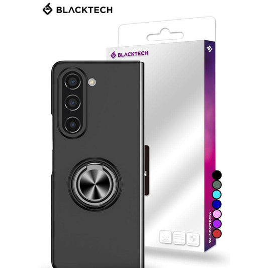 BLACKTECH Simple Magnet With Ring Case for Samsung Galaxy Z Fold 5-Samsung Phone case-Blacktech-www.PhoneGuy.com.au