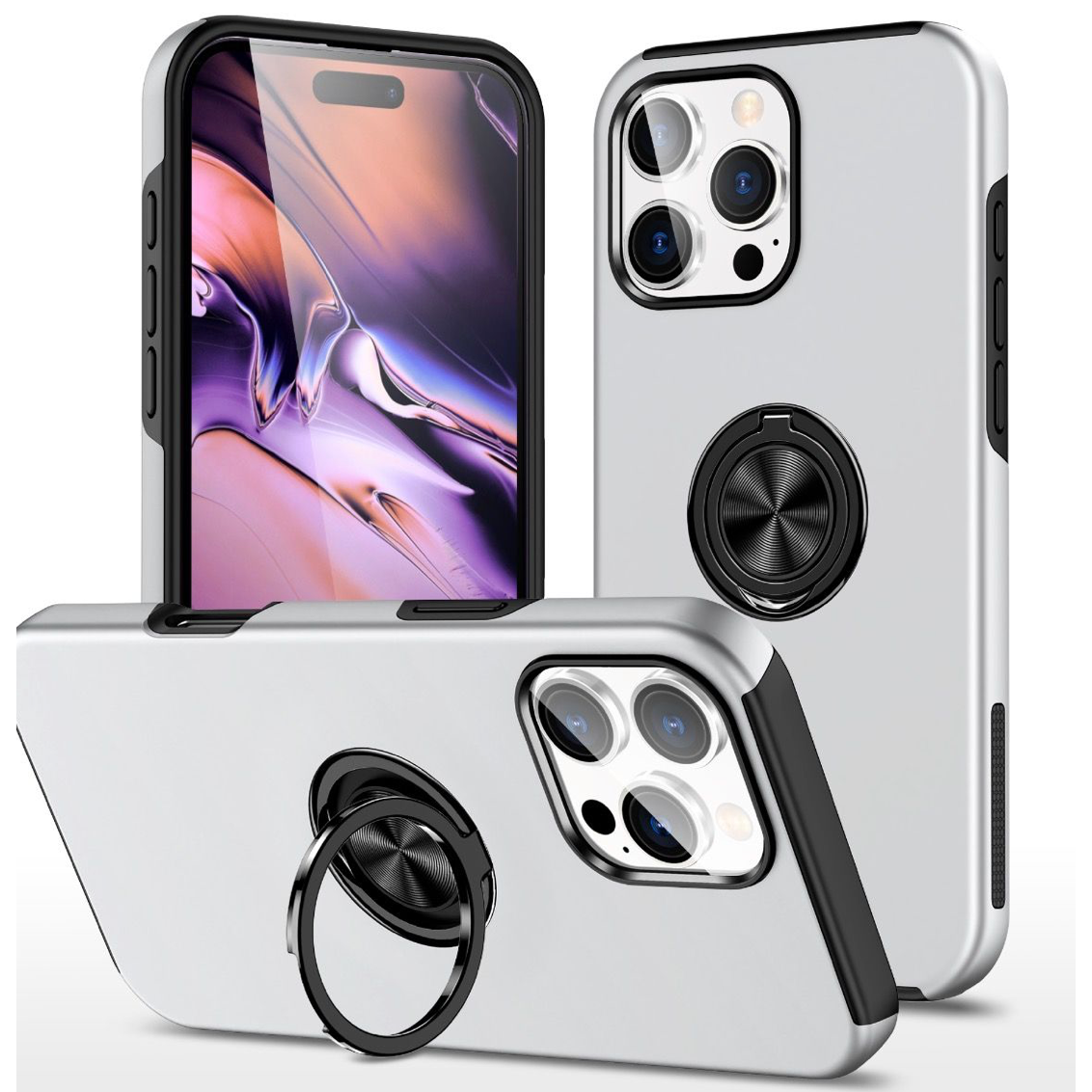 BLACKTECH Slim Style Magnetic Ring Stand for S26 Ultra/ S26/ S26+-Case & Gear - phoneguy.com.au-www.PhoneGuy.com.au