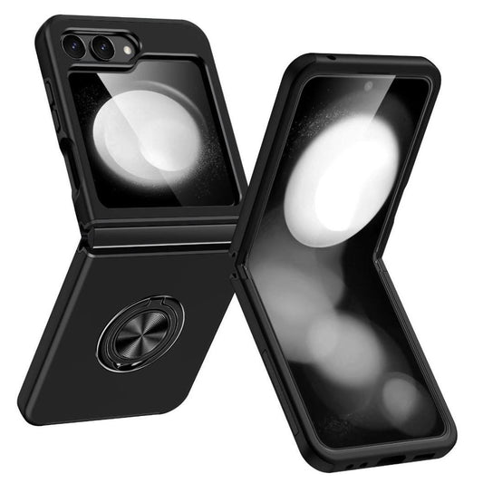 BLACKTECH Slim Style Magnetic Ring Stand for Samsung Galaxy Z Flip 6 / 7 FE - Black-Case & Gear - phoneguy.com.au-www.PhoneGuy.com.au