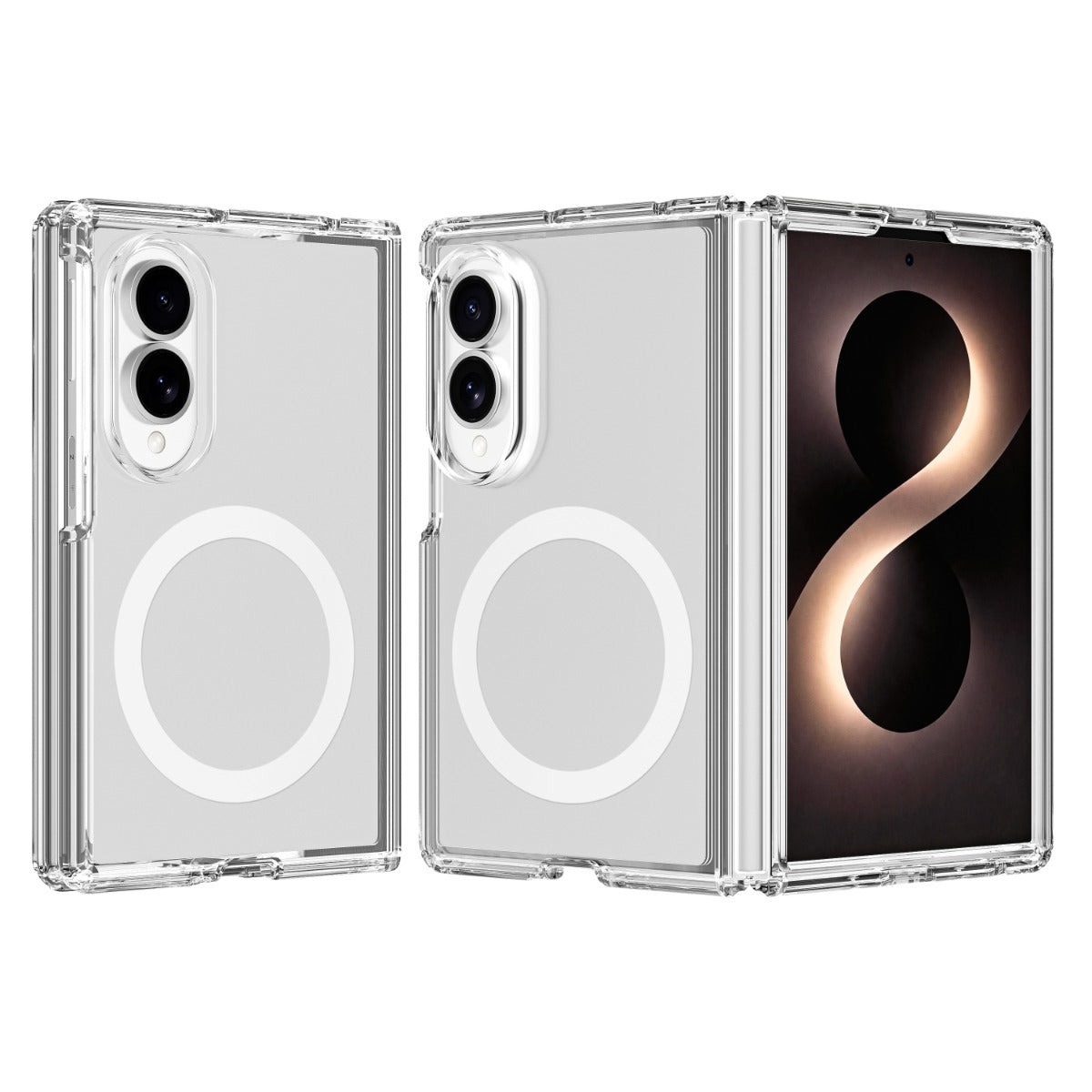 BLACKTECH Stay Clear Case for Samsung Galaxy Z Fold 8 (MagSafe Compatible) - Clear - Case & Gear - phoneguy.com.au
