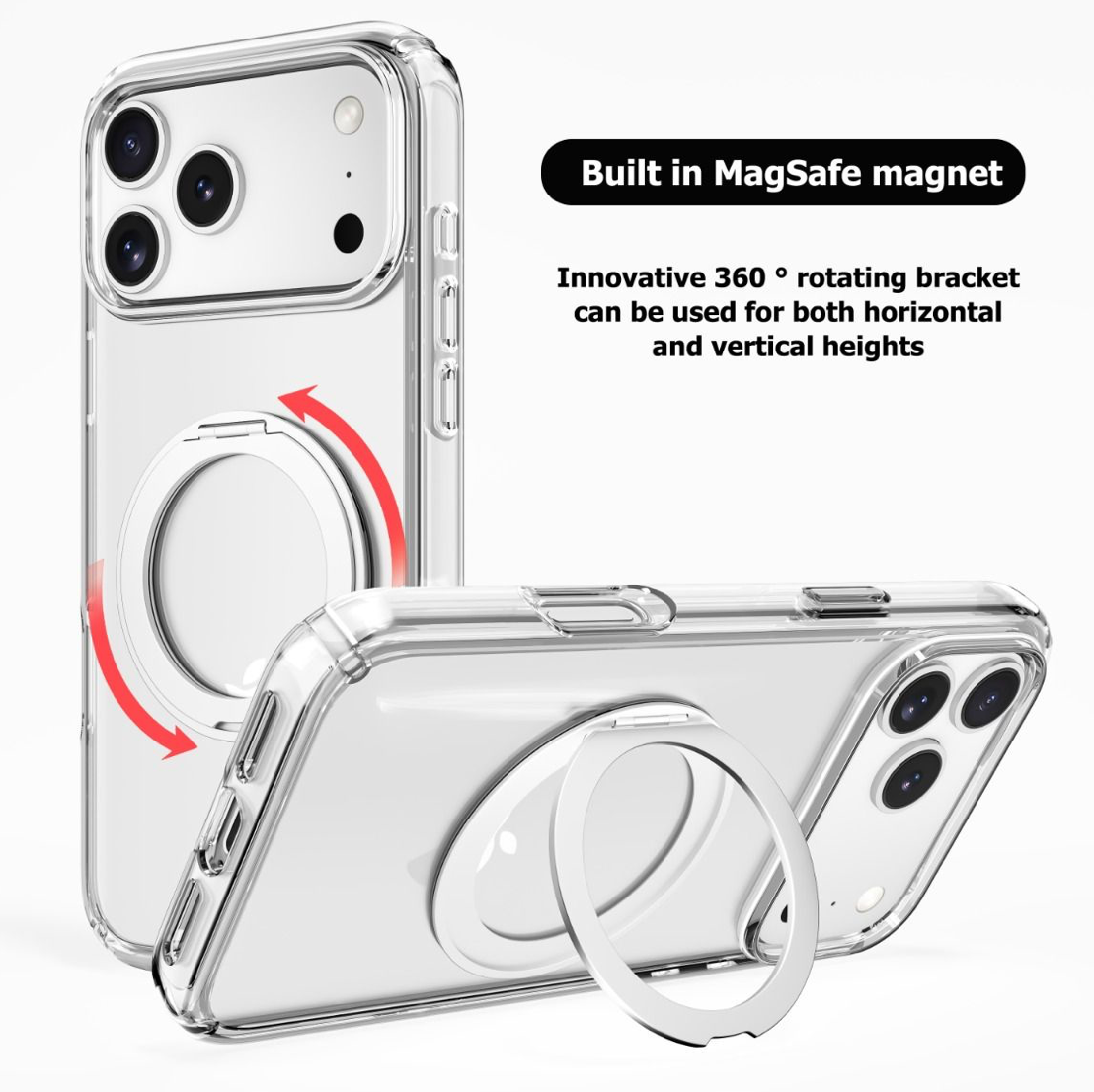 BLACKTECH Stay Clear Ring (MagSafe Compatible) for S26 Ultra/ S26/ S26+-Case & Gear - phoneguy.com.au-www.PhoneGuy.com.au