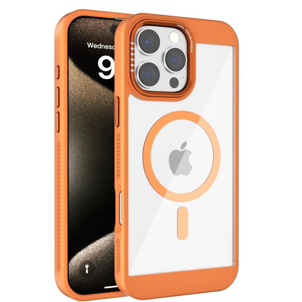 BLACKTECH W1 Aluminum Camera Frame Case for iPhone 17 Pro/ 17 Pro Max - Orange-Case & Gear - phoneguy.com.au-www.PhoneGuy.com.au